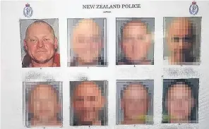  ?? PHOTO: SUPPLIED ?? What’s he doing here? Kurt Wyber (top left) featured in a lineup during a course about aggravated armed robbery without his consent.