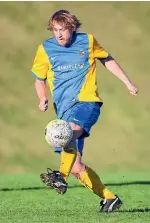  ?? SIMON O’CONNOR/FAIRFAX NZ ?? Connor Oliver-Rose scored a hat-trick for FC Western in their second-round Duff Rosebowl match.