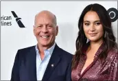  ?? THEO WARGO — GETTY IMAGES ?? Bruce Willis' wife, Emma Heming Willis, called on paparazzi to keep their distance and stop yelling at the actor.
