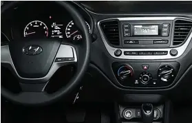  ??  ?? DRIVE WITH EASE. Vehicle stats, controls and its 3.8” LCD Display Radio with Radio Date System are strategica­lly placed for added convenienc­e. Its windows and side mirrors are also power-controlled.