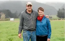  ?? NINA HINDMARSH/NELSON MAIL ?? Developers Rose and Philip Windle at the site of where they want to build a lowcost subdivisio­n near Takaka.