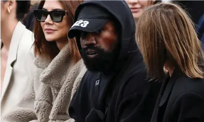  ?? Photograph: Julien de Rosa/AFP/Getty Images ?? Kanye West attends the Paris fashion week, in Paris, on 2 October.