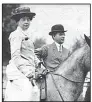  ??  ?? Alice Guy-Blaché rides a horse with her protegè Wilber Melville, who she hired as her assistant director in 1910.