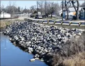  ?? ?? A section of creek bank in Swift Current that was rehabilita­ted in 2023.