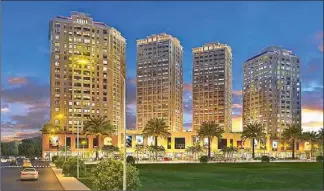  ??  ?? Sta. Lucia City will be anchored by Residenze, a luxurious block of five gleaming condominiu­m towers for upscale clients.