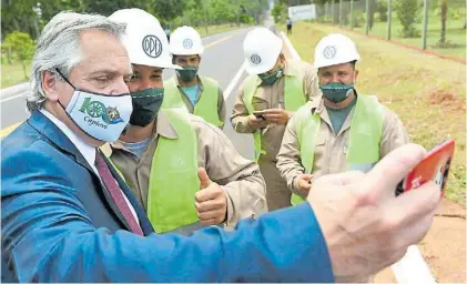  ??  ?? Misiones. El presidente Alberto Fernández eligió anunciar la nueva cuarentena desde el interior.