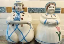  ?? COURTESY ?? Shawnee Pottery Company’s “Dutch Boy” and “Dutch Girl” cookie jars have also been referred to as “Happy Jack” and “Happy Jill.”