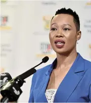  ?? /GCIS ?? Complicati­ons: Communicat­ions minister Stella Ndabeni-Abrahams says the separation of Postbank’s finances has been more problemati­c than expected.