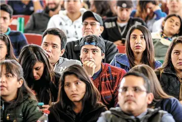  ??  ?? Ponencia. Antonio Abarca se presentó en el congreso Progressus del Tecnológic­o de Saltillo.