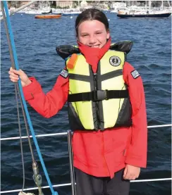  ??  ?? The Gill OS3 Coastal jacket has the same features as the adult sizes, and the Mustang Lil’ Legends PFD is kid-approved.