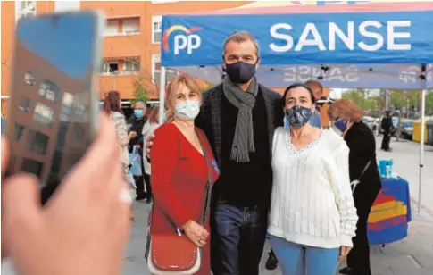  ?? EFE ?? Toni Cantó, en un acto de precampaña del PP en San Sebastián de los Reyes