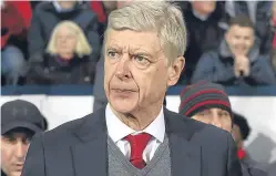  ??  ?? Arsene Wenger: unhappy with referee’s penalty decision.