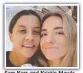  ?? ?? Sam Kerr and Kristie Mewis.