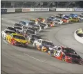  ?? JAMES WALLACE — THE ASSOCIATED PRESS ?? Austin Dillon driving his No. 3car takes the lead during a NASCAR Cup Series race Sept. 12 in Richmond, Va.