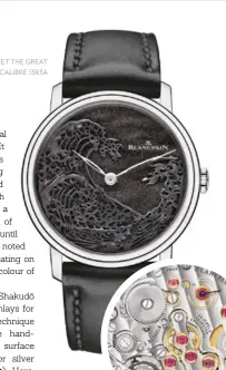  ??  ?? from top: villeret the great Wave; the calibre 13r3a