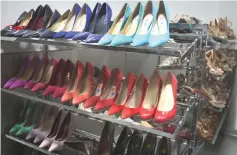  ??  ?? Racks of shoes wait to be photograph­ed at Amazon’s Fashion Studio is pictured in the Brooklyn borough of New York, US. — Reuters photo