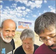  ?? Clopha Deshotel / Contribute­d photo ?? Bridgeport resident Clopha Deshotel, left, and his family are on a cross-country trip to Utah and Arizona, taking precaution­s, during the COVID pandemic.