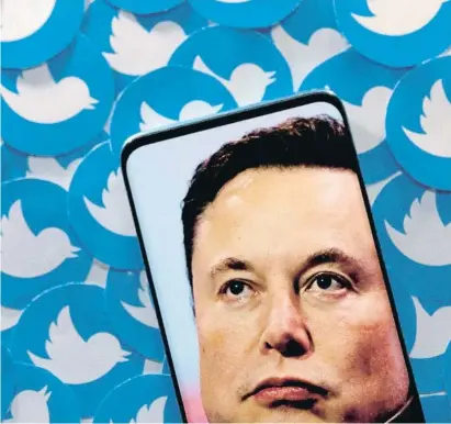  ?? DADO RUVIC / Reuters ?? La incertidum­bre reina en el sector de la cultura tras la llegada de Musk a Twitter