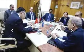  ??  ?? TRIPOLI: Head of the Presidenti­al Council, Fayez Al-Serraj meets with the Governor of the Central Bank if Libya, AlSaddiq Al-Kabeer to discuss a solution to the acute cash crisis in the country.