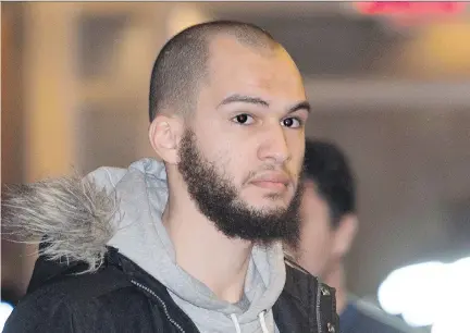  ?? GRAHAM HUGHES/THE CANADIAN PRESS FILES ?? Merouane Ghalmi, a 22-year-old former kick-boxer, has accepted conditions from a Quebec judge that limit his movement. Ghalmi, of Pierrefond­s. is suspected by police of being a terror threat.