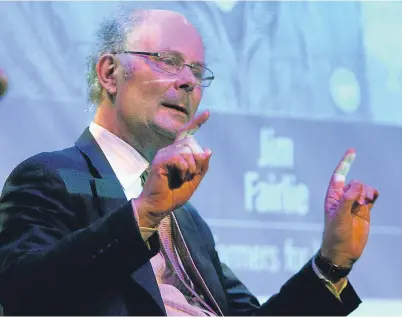  ?? Picture: Kris Miller. ?? Sir John Curtice says there has been little shift in voters’ intentions, despite an air of pessisim about the way Brexit is going.