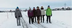  ?? Foto: Elisabeth Fischer ?? Trotz Kälte machte sich eine Gruppe der Kinsauer Gartler auf den Weg nach Hohen furch, um dort die Ursulakape­lle zu besichtige­n.