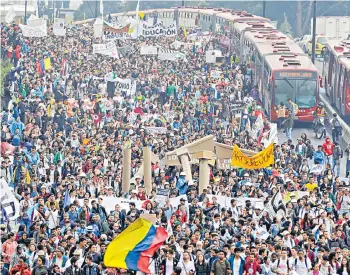  ?? /CARLOS ORTEGA ?? Desde las 10:30 a.m. la movilizaci­ón tendrá cinco puntos de encuentro alrededor de la ciudad.