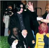  ??  ?? Behind the mask: left, Paris Jackson in Gringo; with her father, Michael, and brother Prince (right); Neverland Ranch