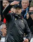  ??  ?? RING MASTER: Klopp leads his troops to victory at Brighton