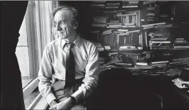  ?? JIM WILSON / THE NEW YORK TIMES 1981 ?? Elie Wiesel survived a Nazi concentrat­ion camp and later wrote several dozen books on the Holocaust. Obscene, anti-Semitic graffiti was scrawled on the outside wall of his childhood home in Romania earlier this month.