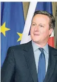  ?? FOTO: DPA ?? David Cameron (52) war von 2010 bis 2016 britischer Premier.