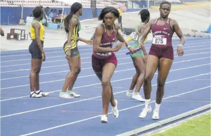  ?? (Photo: Dwayne Richards) ?? Athletes participat­ing at the 2019 staging of the Gibson-mccook Relays, the last major track and field event held in Jamaica before sports was shut down due to the Covid-19 virus.