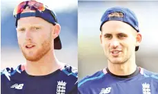  ??  ?? England’s Ben Stokes (left) and Alex Hales will go before the Cricket Discipline Commission charged with bringing the game into disrepute.