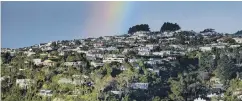  ?? PHOTO:GERARD O’BRIEN ?? Rainbow’s end . . . A shift towards a buyer’s market is under way: pictured, Dunedin suburb Waverley.