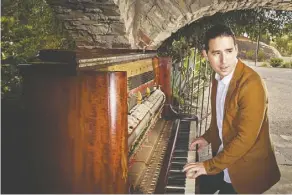  ??  ?? Cuban pianist Alfredo Rodriguez performs with percussion­ist Pedrito Martinez at the Varscona Theatre Saturday.