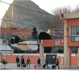  ?? ERASMO FENOY ?? La entrada al colegio Inmaculada, el pasado lunes.