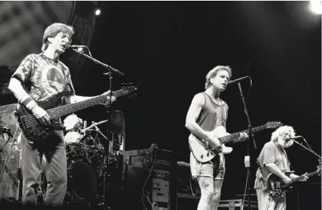  ?? Ebet Roberts / Redferns 1995 ?? Phil Lesh (left), Bob Weir and Jerry Garcia of the Grateful Dead play at Giants Stadium in East Rutherford, N.J., in 1995.