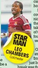  ??  ?? STAR MAN LEO CHAMB
ERS Colche
ster