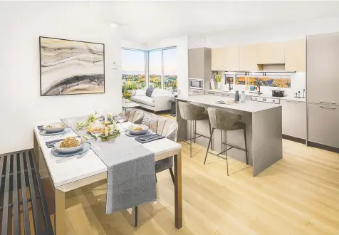  ??  ?? The units at Plaza One at King George Hub in Surrey are geared to first time buyers, but the have also been attracting a surprising number of mature buyers, says the PCI Developmen­ts team.