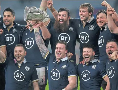  ?? ?? WINNERS: Hopes have been raised as the Six Nations looms, with this Scotland side the best since profession­alism.