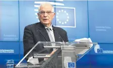  ??  ?? Josep Borrell, alto representa­nte para la Política Exterior de la Unión Europea (UE).