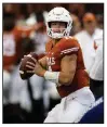  ?? AP/MICHAEL THOMAS ?? Sophomore Sam Ehlinger has lead No. 19 Texas to a 4-1 heading into Saturday’s game against No. 7 Oklahoma.