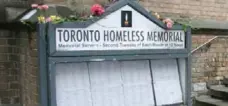  ?? KENYON WALLACE/TORONTO STAR FILE PHOTO ?? From January to June, the average rate of homeless deaths was 1.8 a week.