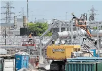  ?? JOHN RENNISON THE HAMILTON SPECTATOR ?? Constructi­on at the Woodward Wastewater Treatment Plant was hoped to reach “substantia­l completion” in December 2021.