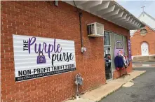  ?? (Pine Bluff Commercial/Byron Tate) ?? The Purple Purse is a nonprofit repurposed goods store that is a program of CASA Women’s Shelter.