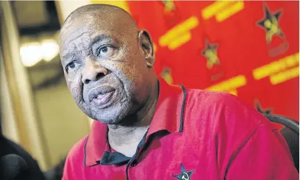  ?? / MADELENE CRONJE ?? SACP general secretary Blade Nzimande says the organisati­on feels betrayed by the ANC after pledging to work together after the Polokwane conference.