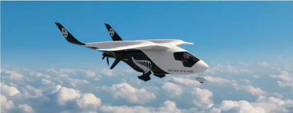  ?? ?? Air New Zealand’s new all-electric aircraft will be in the skies over Marlboroug­h from 2026