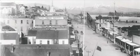  ?? VANCOUVER ARCHIVES ?? “The question of law and order in (New Westminste­r) is becoming a serious one,” the Vancouver Daily World reported Nov. 9, 1888.