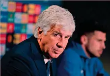  ?? AFP ?? Guida Gian Piero Gasperini, 62 anni, è sulla panchina dell’Atalanta dal 2016