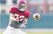  ?? VASHA HUNT/ASSOCIATED PRESS ?? Linebacker Rashaan Evans says injuries have been disruptive for the Alabama defense.